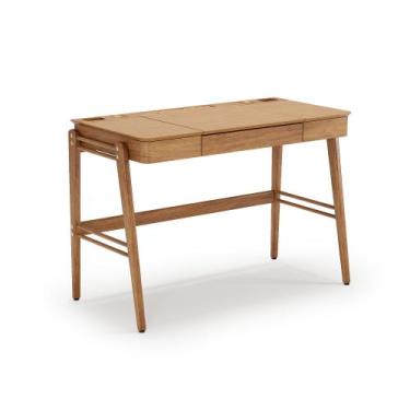 Imagem de Escrivaninha Multifuncional Joy em Madeira Maciça com 3 Compartimentos