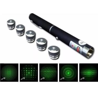 Imagem de Caneta Laser Pointer 1000Mw Verde Lanterna Até 7Km De Mira