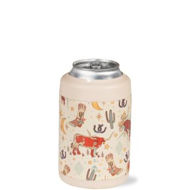 Imagem de HydroJug Refrigerador de latas padrão - copo térmico 2 em 1 - suporte de lata de aço inoxidável com base de borracha antiderrapante - tampa rosqueada - pode ser lavado na lava-louças - 340 g, rodeio