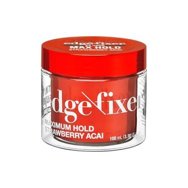 Imagem de KISS Edge Fixer Max Hold 100mL (3.38 US fl.oz) & 4 in 1 Edge Brush with Fine Edge Combs & Spatula (Strawberry Acai)