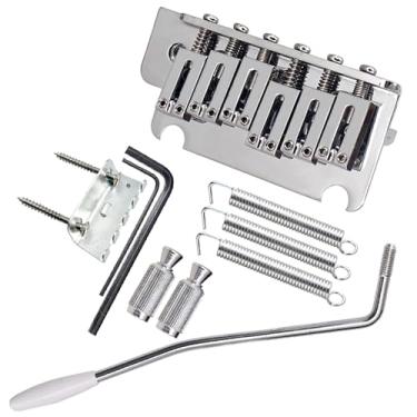 Imagem de DIAO79NI Ponte Tremolo de guitarra moderna ST de 52,5 mm (2,07"), compatível com Strats Squier/Mexican/American (1987+) (Chrome)