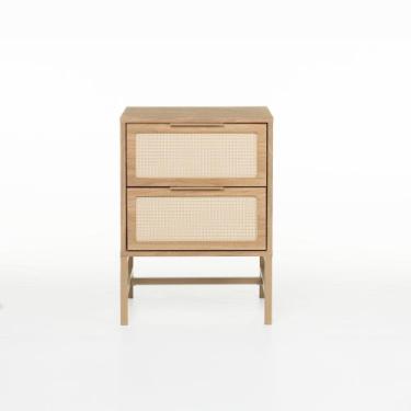 Imagem de Mesa de Cabeceira Square 2 Gavetas 60 cm x 43 cm x 40 cm - Casavee, Ta