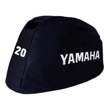 Imagem de Capa Para Capô De Motor De Popa Yamaha 20 Hp 4 Tempo Redondo - SPTS
