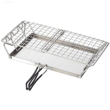 Imagem de Torrenha de Acampamento, Dobrando Torradeira do Fogão, Rack de Acampamento Em Aço Inoxidável, Adequado para Acampamento, Caminhada, Mochila, Cozinha Ao Ar Livre