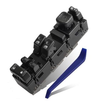 Imagem de Interruptor de janela mestre do lado do motorista 15883322 com módulo de espelho dobrável compatível com Chevrolet Chevy Silverado GMC Sierra 2003-2007, substituição DWS-248 920-024