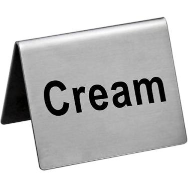 Imagem de New Star Placa de barraca de aço inoxidável, "Cream", 5 x 5 cm, conjunto de 2