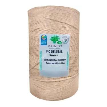 Imagem de Barbante Sisal 3mm Rolo 500 Metros Artesanato APAEB