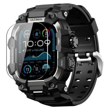 Imagem de Capa robusta Apple Watch Band ULTIMAL de 49 mm com pulseira tática