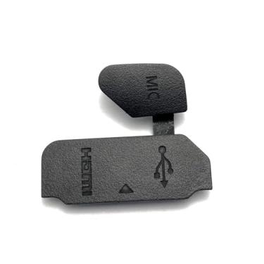 Imagem de 1 conjunto de capa de borracha MIC interface USB para Canon 6D 6D2 80D 60D 650D 600D 700D 750D 77D 800D 70D 7D 7D2 peça de reparo de câmera (tampa de borracha USB 6D2)