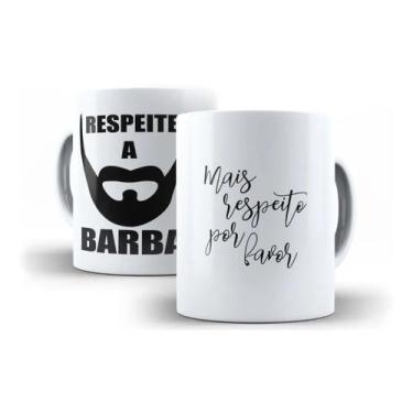 Imagem de Caneca Porcelana Respeita A Barba - Villa Caneca