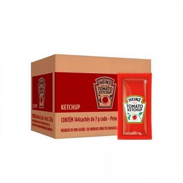 Imagem de Ketchup Heinz Sachê 7g Caixa C/ 144 Unidades