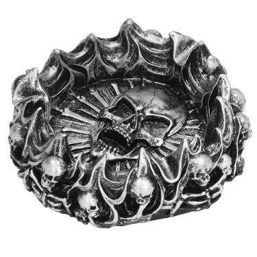 Imagem de Cinzeiros criativos para homens fumadores interior cinzeiro com personalidade moda caveira material resina estilo retro para casa escritório ornamentos