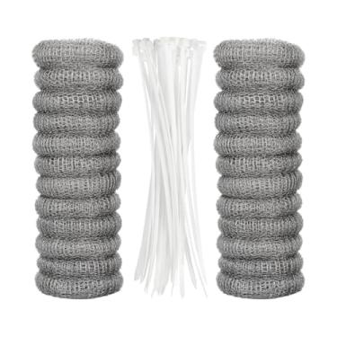 Imagem de WeiLaiKeQi Máquina de lavar apanhadores de fiapos, filtro de mangueira de arruela de lavanderia, portátil prático portátil com abraçadeiras, aço inoxidável, 24