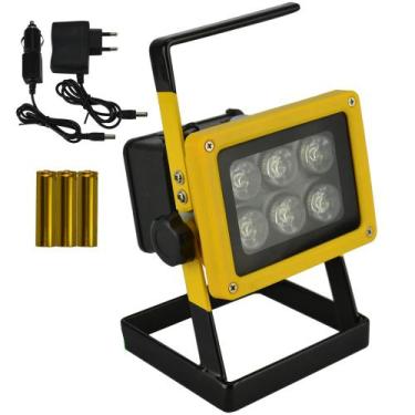 Imagem de Refletor LED 30W Portátil Recarregável IP65 6 LEDs COB CBRN16426 - COM