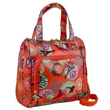 Imagem de Bolsa Feminina Necessaire Térmica Paris Laranja CBRN16860 - Commerce B