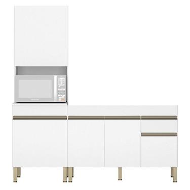 Imagem de Paneleiro e Balcão Gabinete sem Tampo 150cm Lina Z06 Supremo - Mpozenato