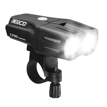 Imagem de CECO - EUA: Luz de bicicleta recarregável por USB de 1.700 lúmens – Resistente e durável IP67 à prova d'água e resistente a impactos FL1 – Farol de bicicleta F1700 super brilhante – para viajantes,