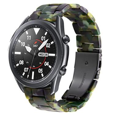 Imagem de DEALELE Pulseiras compatíveis com Samsung Galaxy Watch de 46 mm/Galaxy 3 de 45 mm/Huawei Watch GT5/GT5 Pro/4/4 Pro/GT4/3 Pro/GT3 de 46 mm, pulseira de resina colorida de 22 mm para mulheres e homens