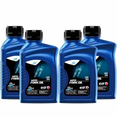 Imagem de Kit 4x Óleo De Bengala 20w Elf Moto Fork Oil 500ml