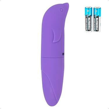 Imagem de Vibrador Golfinho Feminino Ponto G Toque Aveludado Vibração Única Discreto e Potente