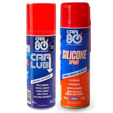 Imagem de Kit Desengripante E Silicone Spray Car80