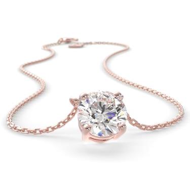 Imagem de SERASAR Colar feminino premium | Aço inoxidável cirúrgico 316L | À prova d'água | Comprimento ajustável | Quatro cores | Caixa de joias incluída, One Size, Aço inoxidável, Sem Pedra Preciosa