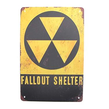 Imagem de TG,LLC Placa De Metal Vintage Fallout Shelter Treasure Gurus Da Tg, Llc, Arte Parede Retrô, Garagem Lata, Caverna Masculina, Decoração Bar E Pub