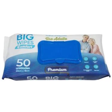 Imagem de Kit 50 Unidades De Toalhas Umedecidas Geriátrica 20 X 18 CM - Big Wipe