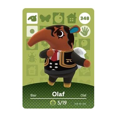 Imagem de Olaf - Nintendo Animal Crossing Happy Home Designer Series 4 Amiibo Card - 348