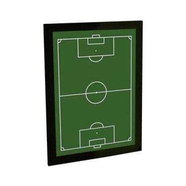 Imagem de Quadro Decorativo Futebol Campo Ilustração Esporte Minimalista Decoração Poster Quarto Sala