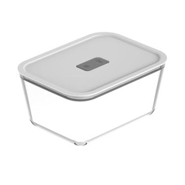 Imagem de Pote Refratário de Vidro Com Tampa Hermética Assadeira Funda Pote Geladeira Forno Air Fryer Lasanheira Retangular 2,4L - OU