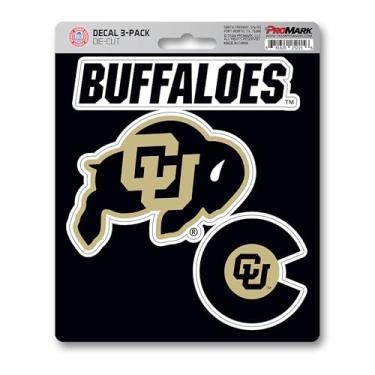 Imagem de Decalque da equipe NCAA Colorado Buffaloes, pacote com 3