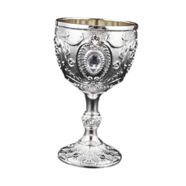 Imagem de IEUDNS Taça de água em, mini cálice reutilizável, pequena xícara para beber, copo de vinho para festa, casamento, jantar, champanhe, Prata