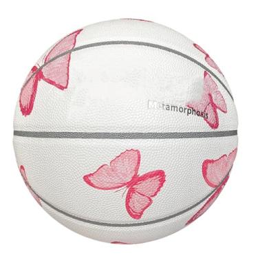 Imagem de Bola De Basquete Infantil - Bola De Basquete Com Alta Elasticidade Para Uso Em Interior E Exterior - Equipamento Esportivo Portátil Para Treino Em Casa E Praia