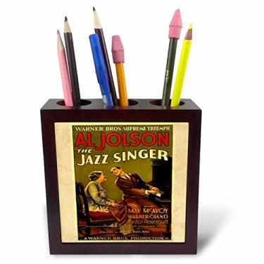 Imagem de 3dRose Imagem do anúncio para cantor de jazz com suporte de caneta de azulejo al Jolson, 12,7 cm (ph_171655_1), 12,7 cm