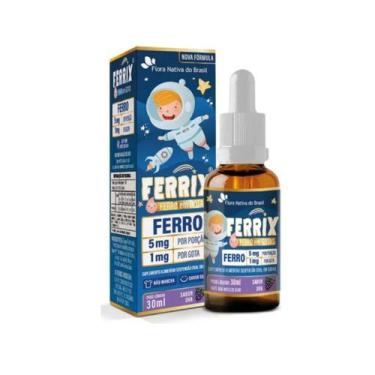 Imagem de Ferrix Kids Ferro 5mg por porcao Sabor Uva 30ml Flora Nativa