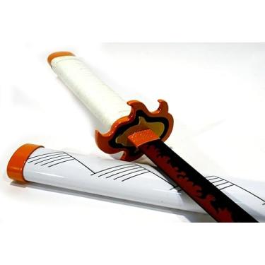 Imagem de Mini Espada Katana Kimetsu no Yaiba Senjuro Rengoku M22220