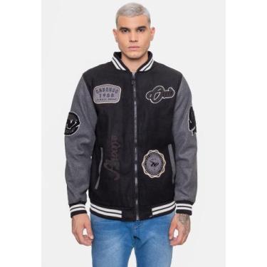 Imagem de Jaqueta Onbongo Pesada Preta Masculina Urbana Quente, Preto, GG