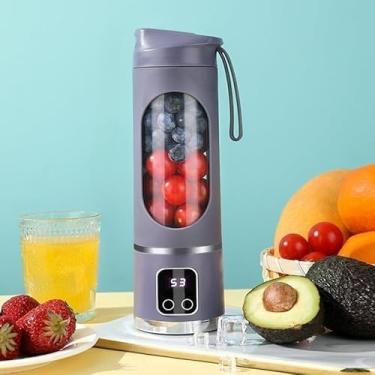 Imagem de Liquidificador Portátil Recarregável 10 Lâminas, Espremedor(10 LÂMINAS - ROXO)