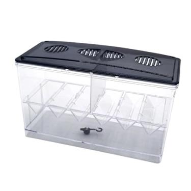 Imagem de WeiLaiKeQi Caixa de isolamento para aquário, caixa de incubação profissional resistente com divisor, incubadora para guppies e peixes bebês