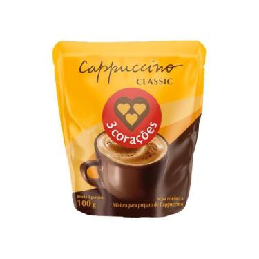 Imagem de Cappuccino Classic 3 Corações Refil 100g