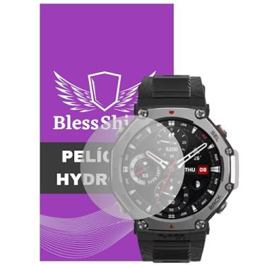 Imagem de Película para Amazfit T-Rex 3 [48mm] - Hydrogel HD Premium Proteção Total | BlessShield (kit 3 unidades)