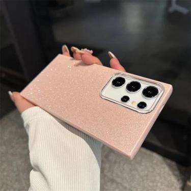 Imagem de YOGISU Capa traseira rígida e à prova de choque para Samsung S25Plus com glitter de luxo (para Samsung S25Plus/PK)