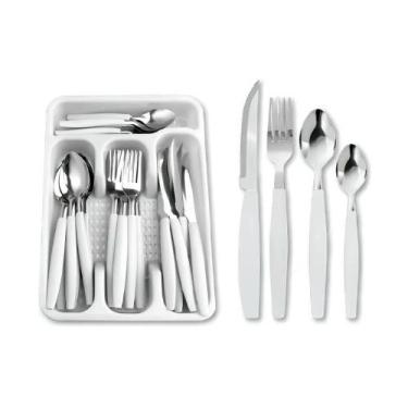 Imagem de Kit de Talheres Inox Canadá 25 Peças Faqueiro Colher Sopa Sobremesa Ga