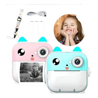 Imagem de Camera Impressora Infantil Portatil Mini Camera Digital com Video Foto e Impressao Instantanea