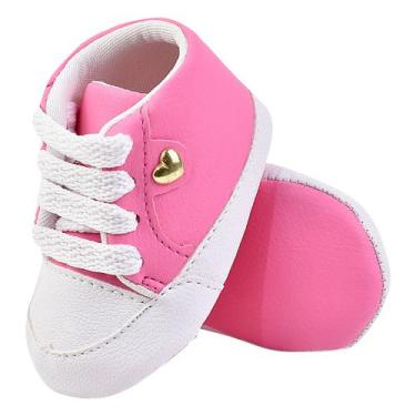 Imagem de Sapatinho Bebe Tenis Cano Longo Menina - Igui Baby, Pink, 13