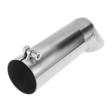 Imagem de Motoforti Ponta de escape de 5,6 cm ID Inlet Turn Down T304 Polimento de Superfície de Aço Inoxidável Mandril Curva Tubo de Cotovelo 23.1 cm Comprimento Total Adequado para Tubos de Escape OD de 5,6