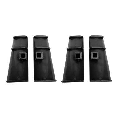 Imagem de Acessório de arado de neve para sapatos Diy Sapatos fofos de buraco Acessórios de charme fáceis de anexar material abdado durável para caminhar na praia de inverno Caving 2 par (Preto)