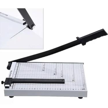 Imagem de Guilhotina Papel Corte Reto Preciso Base Metálica 30cm 10 Folhas