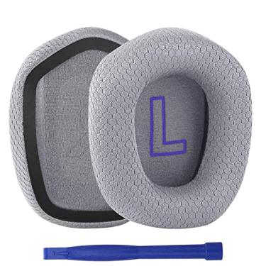 Imagem de G733 Ear Pads, Replacement Mesh Fabric Earpads Ear Cushions Cups Repair Parts for Logitech G733 G-733 G 733 Headphones Headsets - Gray